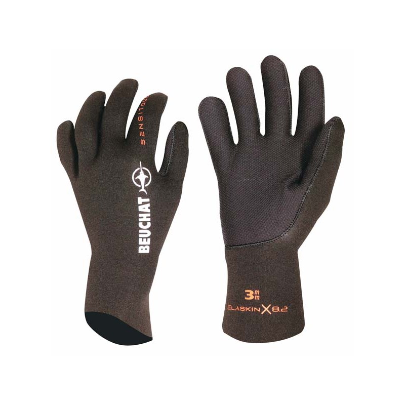 BEUCHAT SIROCCO SPORT 3MM GLOVES - OPEN CELL - BLACK