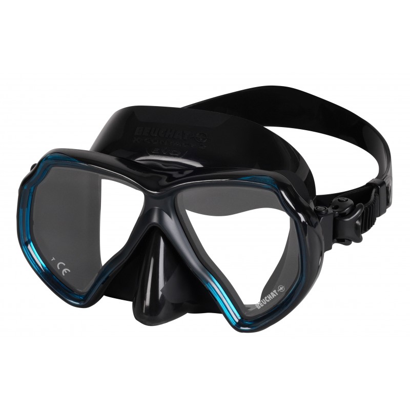 Echipament Scufundari - Masti si snorkel - X-CONTACT 2 EVO - BLACK SILICONE