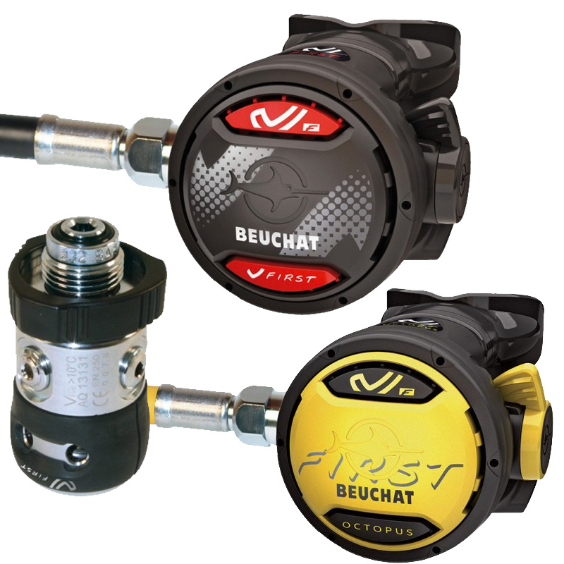 BEUCHAT SET REGULATOR V-FIRST DIN (Treapta I + Treapta II + Octopus V-FIRST)