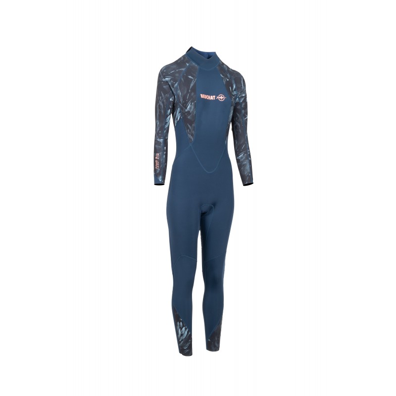 Echipament Snorkeling - Costum De Snorkeling - ATOLL WOMAN 2 MM OVERALL BACK-ZIP - SEAWEED