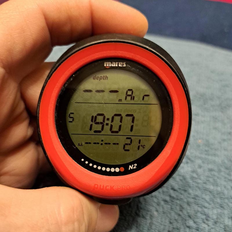 WEDIVE COMPUTER DE SCUFUNDARE MARES PUCK N2 - SECOND HAND